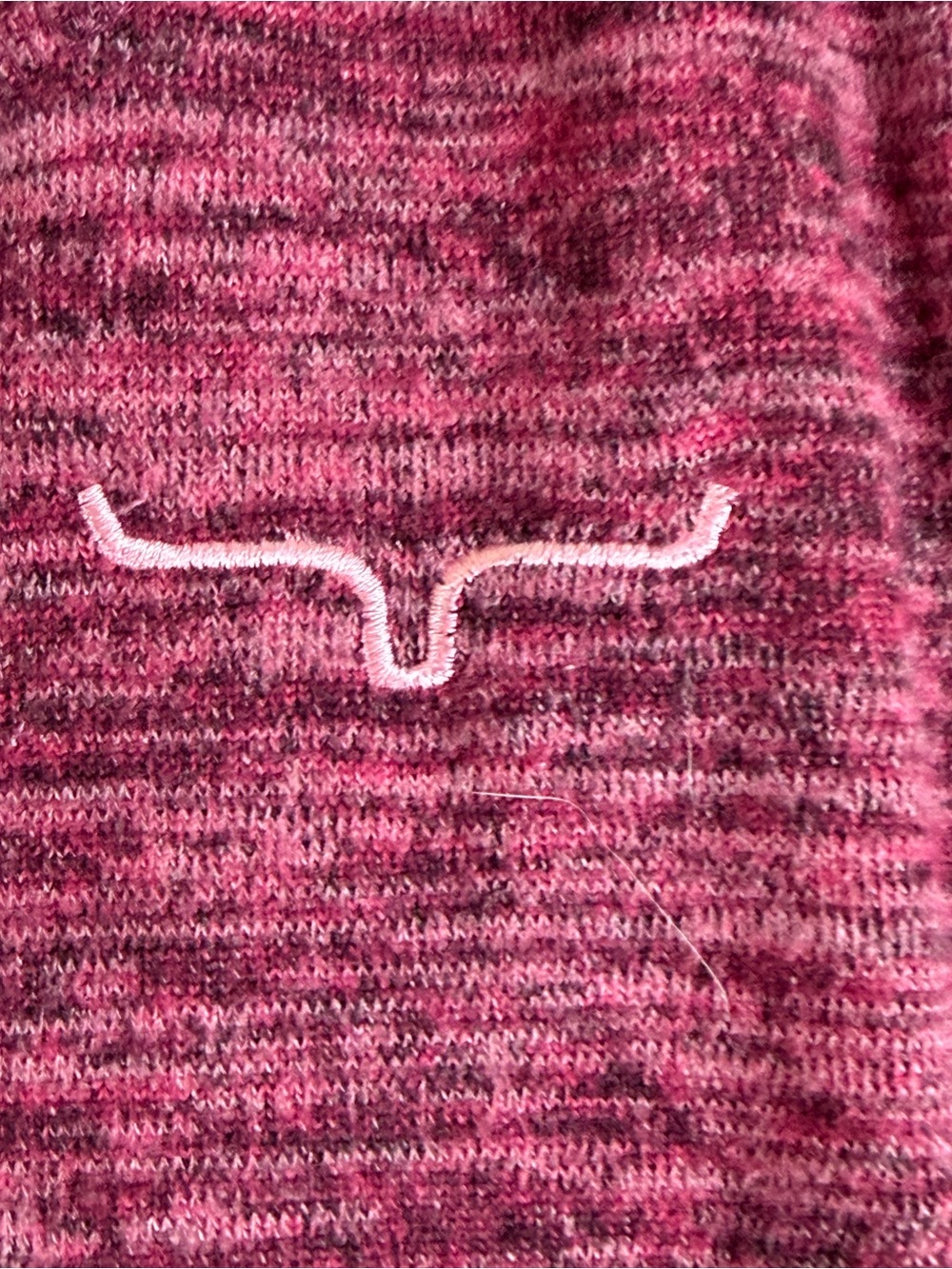 Kimes‎ Ranch Marled Raspberry Pullover Cowl Hoodie - Picture 6 of 9